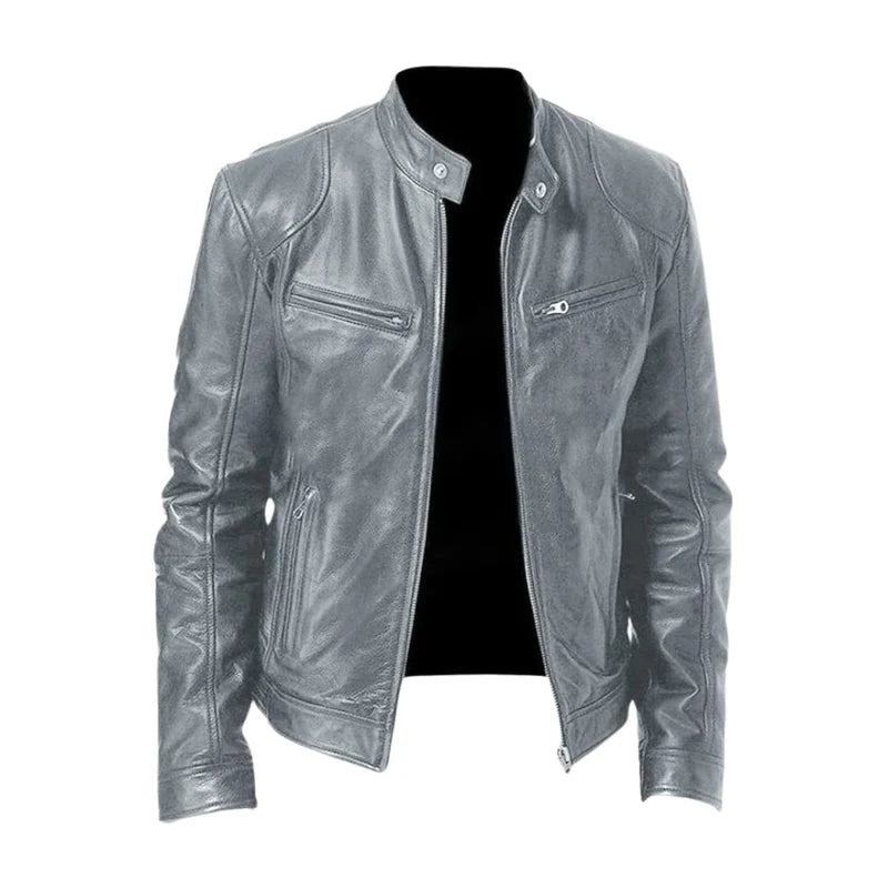 GÉNOVA | CHAQUETA DE CUERO CASUAL ATEMPORAL
