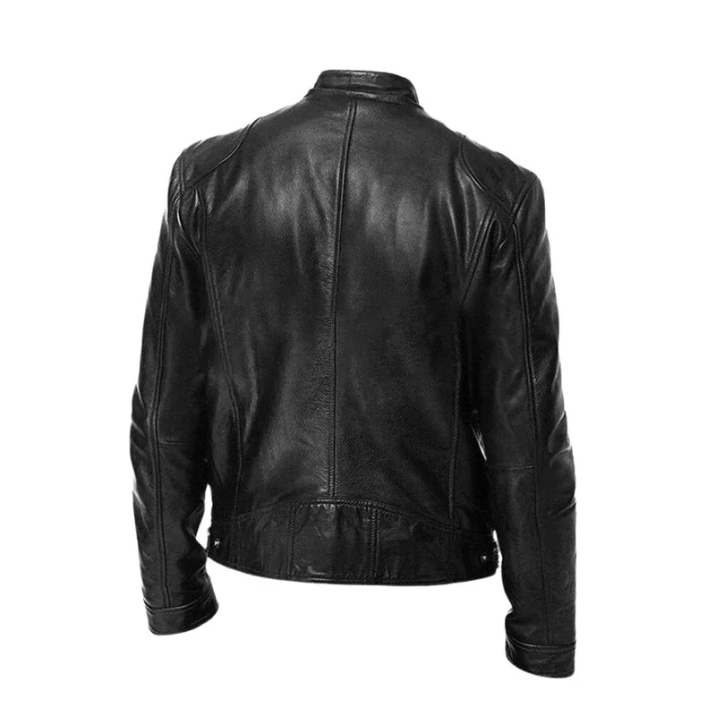 GÉNOVA | CHAQUETA DE CUERO CASUAL ATEMPORAL