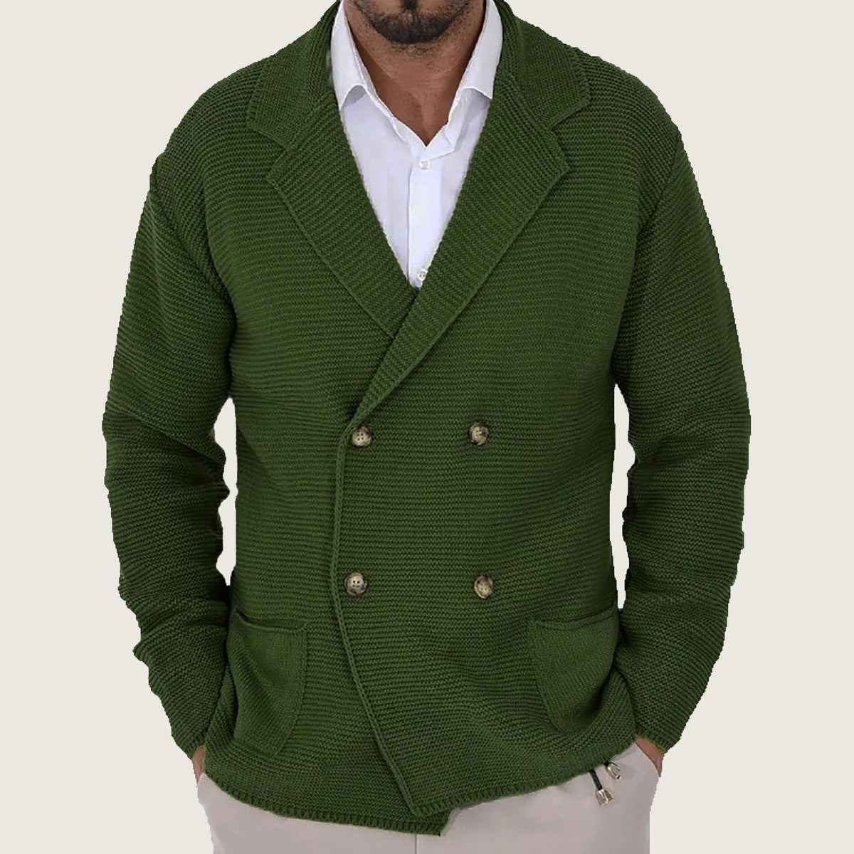 TOSCANA | CARDIGAN CRUZADO DE PUNTO GRUESO