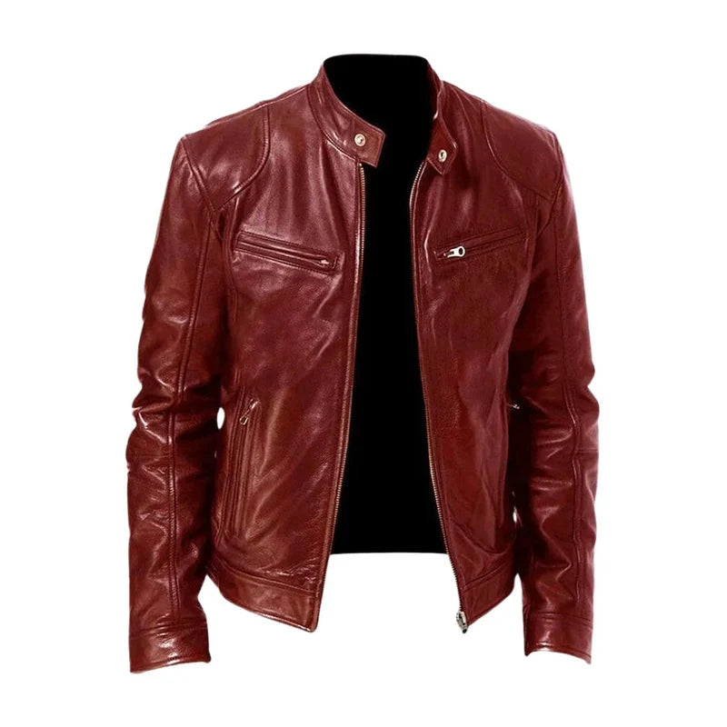 GÉNOVA | CHAQUETA DE CUERO CASUAL ATEMPORAL