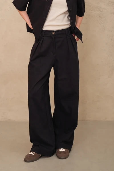 SORRENTO | PANTALÓN ANCHO DE VESTIR TIRO ALTO