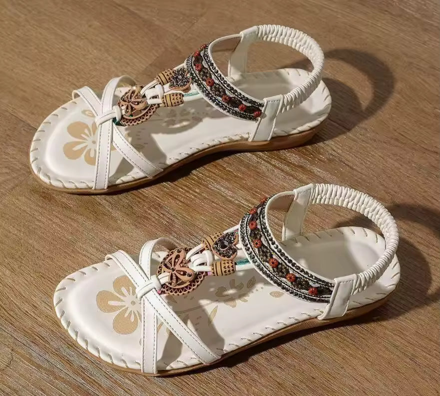 MYKONOS | SANDALIAS BOHEMIAS CON PEDRERÍA