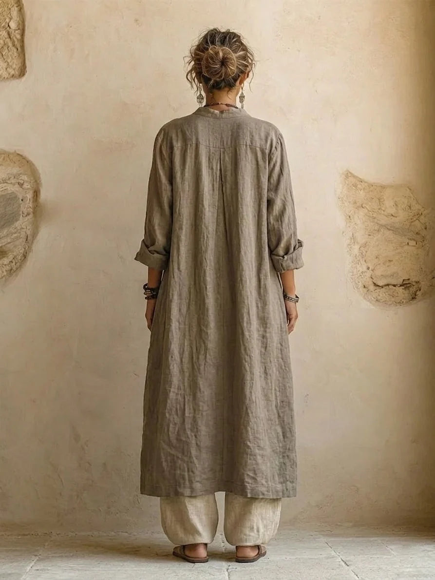 CHIARA CONJUNTO TRES PIEZAS LINO BOHO