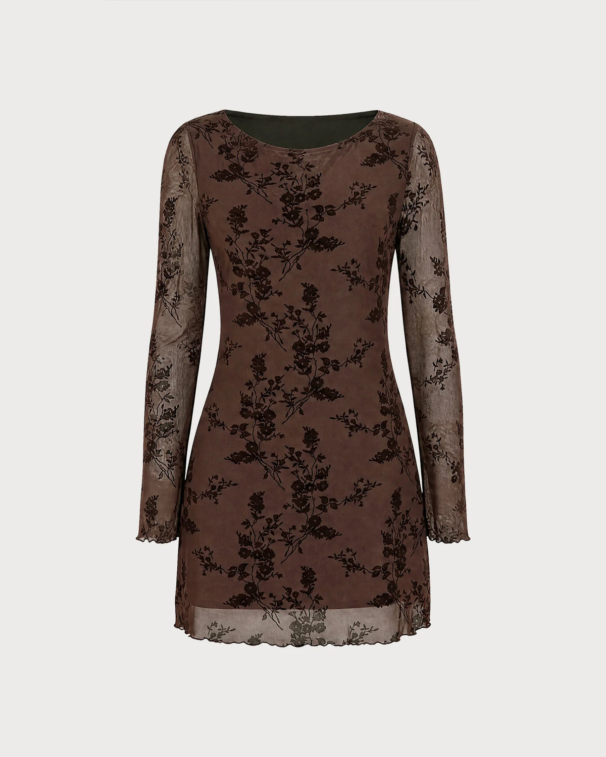 RAVELLO | VESTIDO CORTO DE TUL CON FLORES EN RELIEVE Y MANGA ACAMPANADA